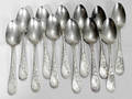 111623 W WILL KIRK STERLING SILVER TEASPOONS