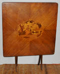 111599 FEDERAL STYLE WALANUT COLLAPSIBLE CARD TABLE