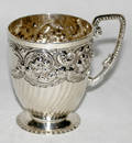 111593 EDWARDIAN STERLING SILVER MUG