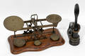 101545 POSTAL SCALE  WEIGHTS  CAST IRON NOTARY SEAL