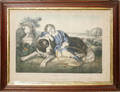 101532 COLORED LITHOGRAPH THE FAITHFUL COMPANION