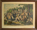 J Hoover colored lithograph of Penns Treaty