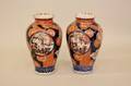 A Pair of Imari Porcelain Vases