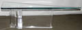 092406 SIGNED LION FROST GLASS COFFEE TABLE