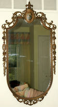 092396 REGENCY STYLE GILT WOOD WALL MIRROR