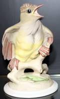 092421 BOEHM BISQUE FIGURE OF A BIRD H53 DIA3