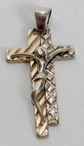 112470 YELLOW GOLD CROSS PENDANT