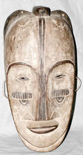 110499 FAN CARVED WOOD MASK GABON