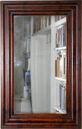 102580 MAHOGANY FRAMED EMPIRE MIRROR