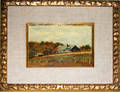 102554 OIL ON ARTIST BOARD RURAL FARM SCENE