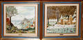 092443 ALAIN THOMAS OIL ON MASONITE FRENCH SCENES