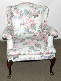 091477 QUEEN ANNE STYLE SMALL WINGBACK CHAIR