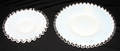 090469 MILK GLASS PLATES