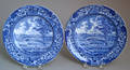 Two Historical blue Staffordshire plates 19th c