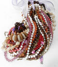 12539 COSTUME GLASS PEARL DESIGN  BEAD NECKLACES