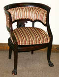 10555 AMERICAN MAHOGANY TUB CHAIR C 1900