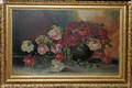 122600 AMERICAN SCHOOL OIL ON CANVAS FLOWERS