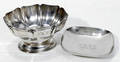 121609 TIFFANY CALLING CARD TRAY  GORHAM SILVER BOWL
