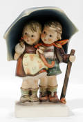 121601 HUMMEL BISQUE FIGURE STORMY WEATHER