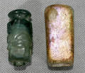 121574 PERSIAN  ROMAN GREENTURQUOISE GLASS BOTTLES