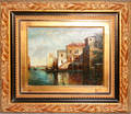 120559 OIL ON CANVAS C 1980 8 X 10 VENETIAN SCENE