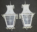 112515 AMERICAN WROUGHT IRON CARRIAGE LIGHTS ANTIQUE