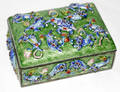 111694 CHINESE ENAMEL ON SILVER CIGARETTE BOX