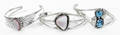110546 NAVAHO STERLING TURQUOISE BRACELETS