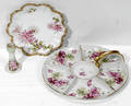 110538 FRENCH LIMOGES PORCELAIN VASE TRAY  PLATE