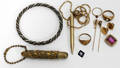 091531 GOLD FILLED GROUPING INCLUDING PINS RINGS