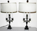 091525 FRENCH CANDELABRAS MOUNTED AS TABLE LAMPS