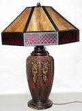 091514 CERAMIC BASE TABLE LAMP