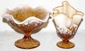 092482 AMERICAN PATTERN GLASS VASE  COMPOTE 2