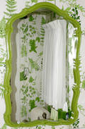 121632 LIME GREEN CARTOUCHEFORM MIRROR 43 X 27