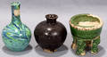 121621 ORIENTAL POTTERY VASES ANTIQUE