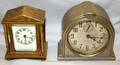 120618 WATERBURY  WESTERN METAL  BRASS MINI CLOCKS