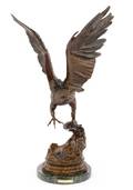 After Jules Moigniez Eagle Bronze Sculpture