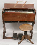 092520 MASON  HAMLIN BOSTON MAHOGANY PUMP ORGAN