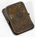11028 TIFFANY STUDIOS BRONZE  GLASS PAPER CLIP
