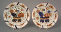 Two Gaudy Dutch plates 19th c
