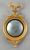Giltwood convex mirror ca 1800