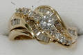11048 DIAMOND  GOLD RING PLUS ENHANCEMENT DIAMONDS