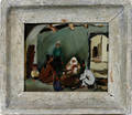 122012 ORI REISMAN OIL ON CANVAS MIDEASTERN PEOPLE