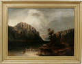 122023 AMERICAN SCHOOL OIL ON CANVAS ROCKY MOUNTAINS
