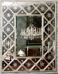 121031 VENETIAN GLASS RECTANGULAR MIRROR