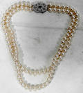 120050 7 MM CULTURED PEARL NECKLACE W GOLD CLASP