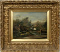 120005 MEAD OIL ON CANVAS LANDSCAPE W WILDFOWL