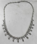 120003 7 CT TW DIAMOND  18 KT WHITE GOLD NECKLACE