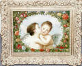 112014 G SEIGNAC OIL ON CANVAS CHERUB LOVE