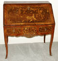 111037 FRENCH STYLE MARQUETRY SLANTFRONT DESK